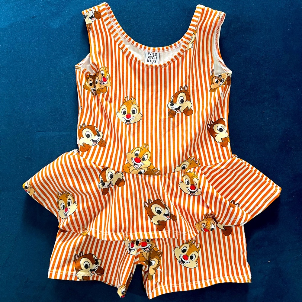Wild Rich Kids Chip and Dale romper size 7/8